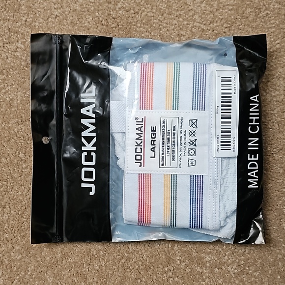 Jockmail Extra Wide Waistband Rainbow Jockstrap Large - Picture 12 of 12